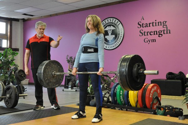 67 yo janet deadlifting 185