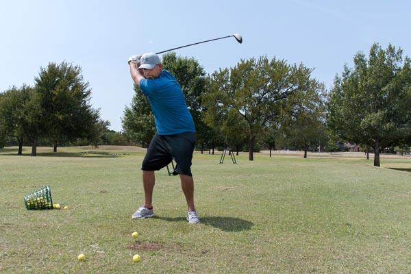 golf drive requires whole body musculature