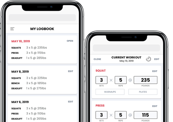 starting strength gyms digital logbook