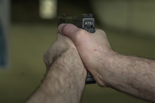 back side of firearm