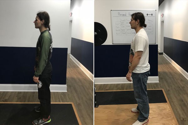 kendall before and after strength training side view