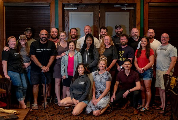 starting strength gym owners retreat group photo