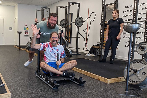 tony stein pushes the prowler loaded with member stephen