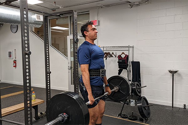 santosh deadlifts 315 for a pr at starting strength boston