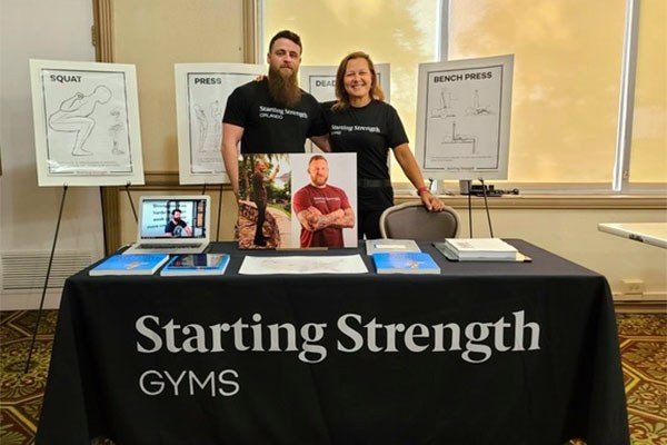 inna koppel and jacob pearce at foot hood career fair