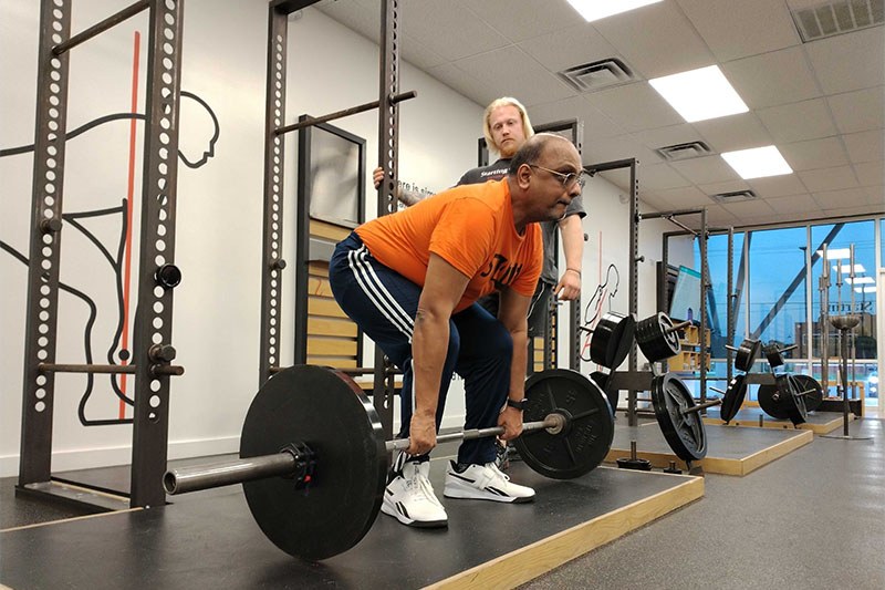 ravi deadlifting 145 at starting strength oklahoma city