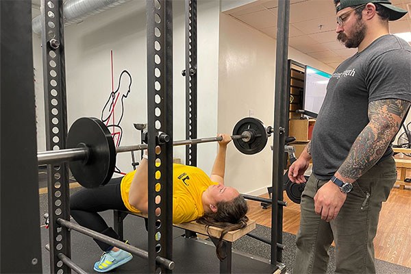 dani benching at starting strength boston