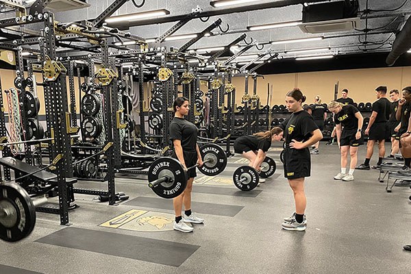 upperclass cadets at west point learn to deadlift