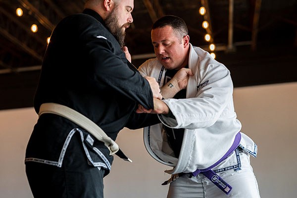 two men grappling