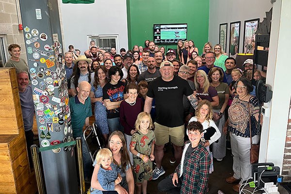 group photo of a starting strength cincinnati meetup