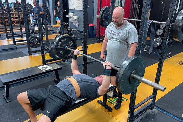 jeremiah benches 230 for fives at testify strength and conditioning