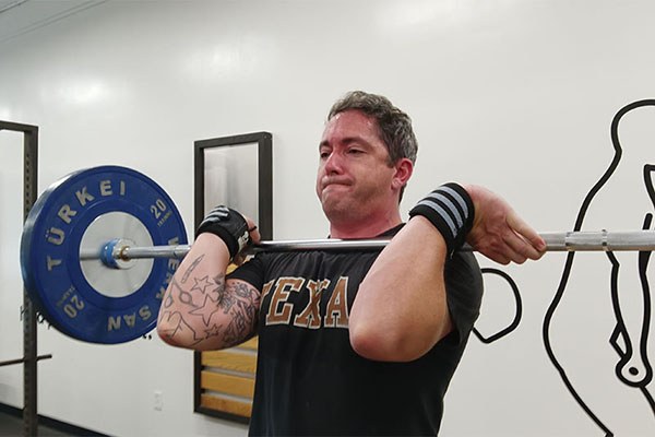 ryan racks a power clean