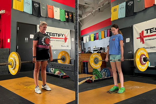 grandma and granddaughter train at testify