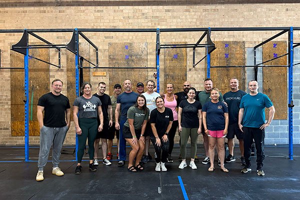 group photo from the charlotte training camp