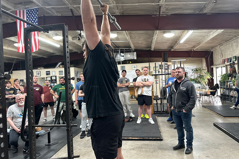 brent carter explains how to teach the press using austin as the lifter