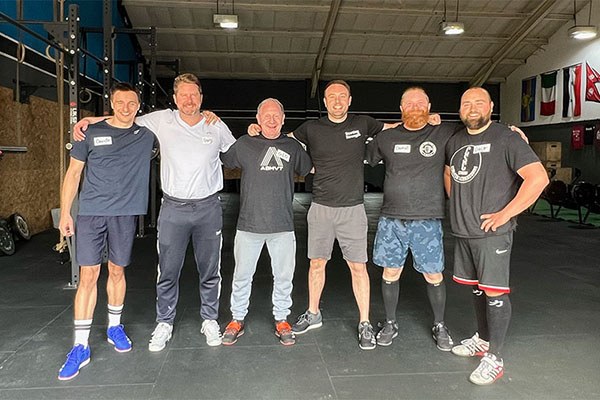 group photo at the manchester uk training camp