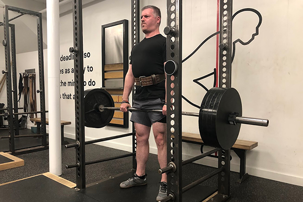 kevin pr triple rack pull at 405