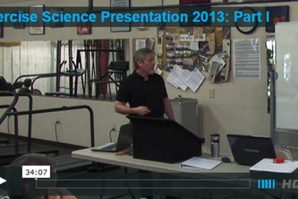 exercise science presentation 2013