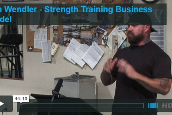 strength coach business wendler