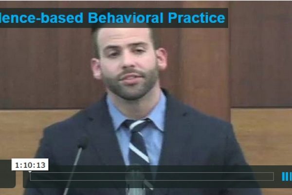 evidence based behvioral practice