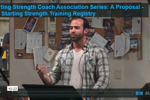 starting strength training registry