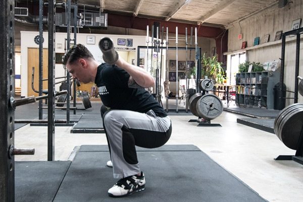 Balancing a light squat