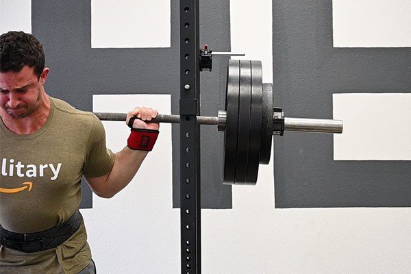 warming up for barbell training