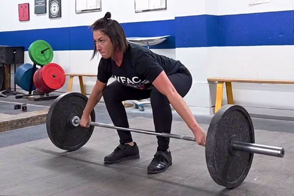 power snatch start position