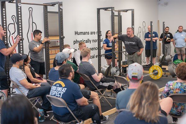 crowding in to learn the deadlift at starting strength houston