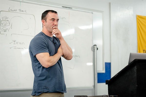 will morris discusses rehab at the starting strength nutrition and rehab camp