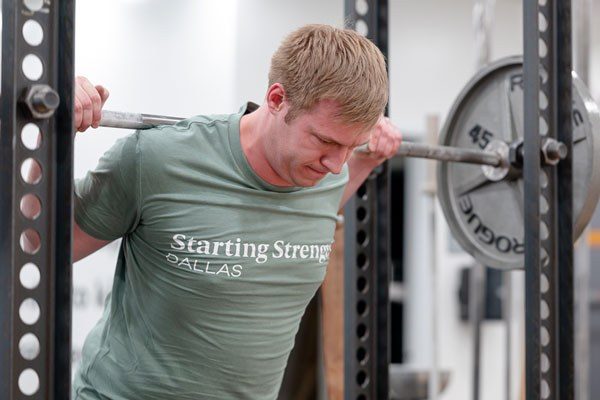 under the bar squatting at starting strength dallas