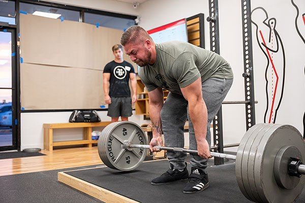 deadlift in a starting strength gym