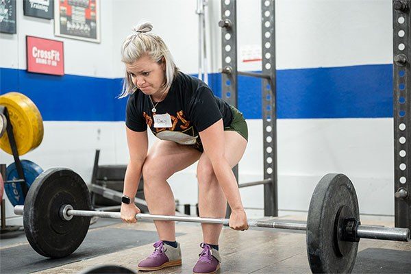 start of the power clean