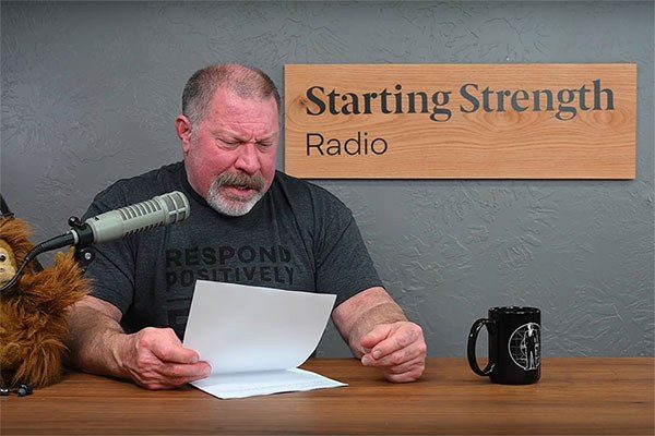 mark rippetoe in the seat on starting strength radio