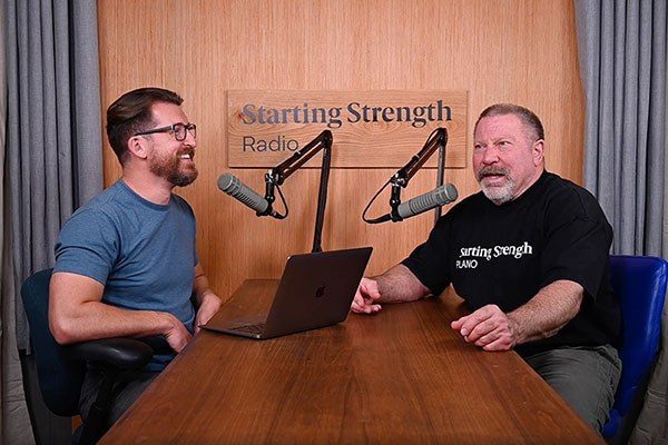 ben gillenwater and mark rippetoe in starting strength radio studio