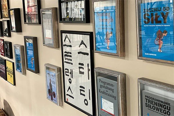 wall of books