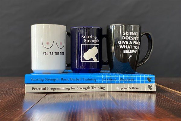 signature stack - mugs and books