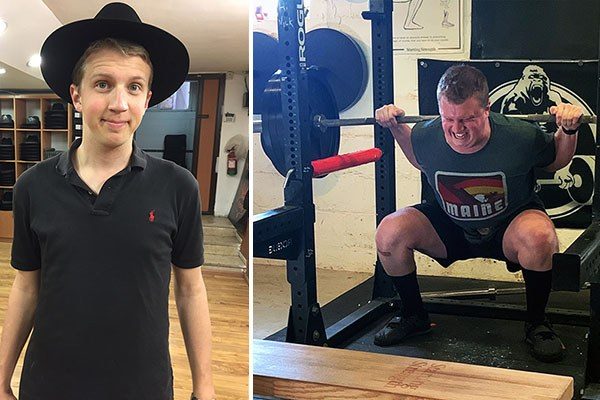 before and after basic barbell training