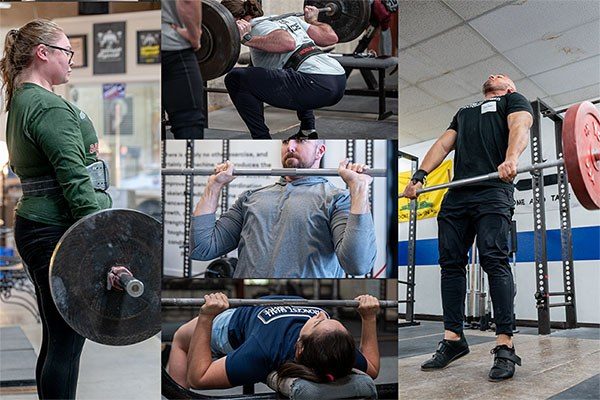 basic barbell exercise collage 