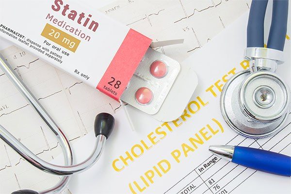 medical industry cholesterol and statins collage
