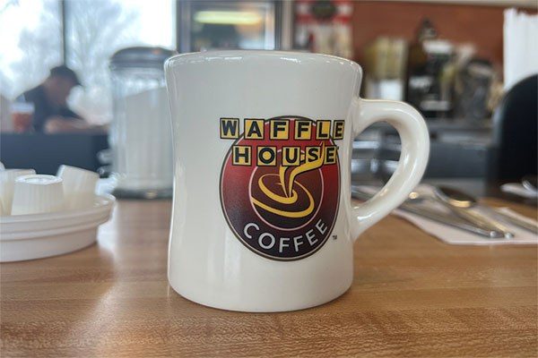 waffle house logo mug