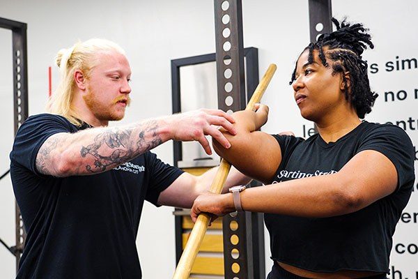 chase teaching stretches for the power clean rack