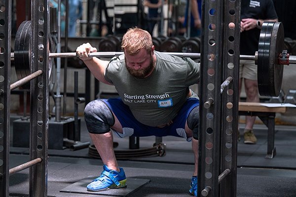 lifter at the bottom of his squat