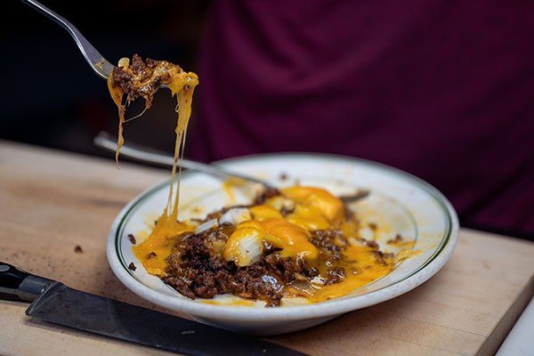 plate of bachelor enchiladas