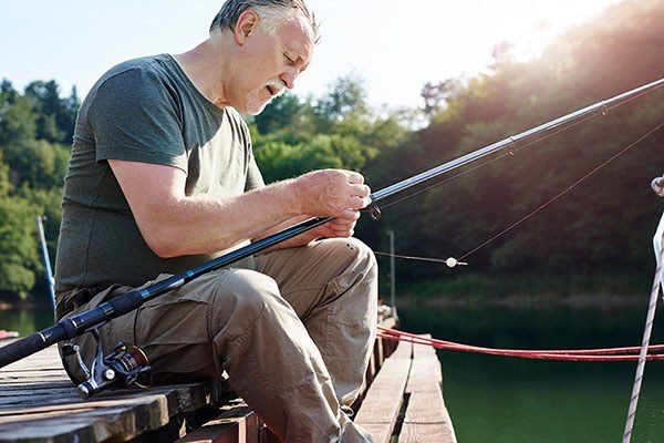 older guy fishing