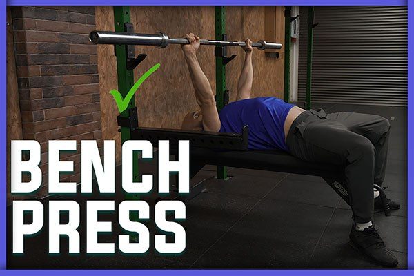 zohar demonstrates the proper way to handle the bar in the bench press