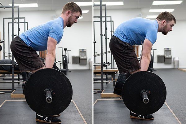 comparison of extended vs flexed spinal position early in a pull