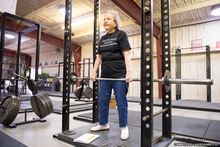 strength training rack pull