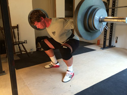 Brent Howard training the squat