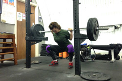 Sarah squats 60kg